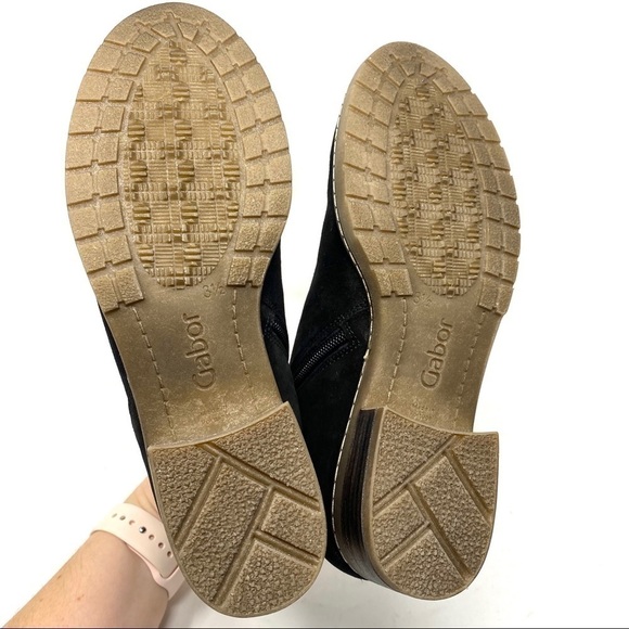 Gabor black suede leather ankle boots 92.726.47 - Picture 4 of 7